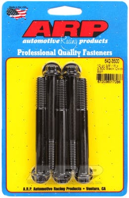 ARP 3/8" UNC x 3.500" UHL With 3/8" Socket Head ARP fasteners 5-Pack Bolt Kit, 12-Point Head Black Oxide AR642-3500 SR