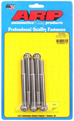 ARP 3/8" UNF x 3.750" UHL With 3/8" Socket Head ARP fasteners 5-Pack Bolt Kit, 12-Point Head S/S AR713-3750 SR