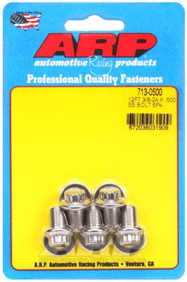 ARP 3/8" UNF x .500" UHL With 3/8" Socket Head ARP fasteners 5-Pack Bolt Kit, 12-Point Head S/S AR713-0500 SR