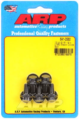 ARP 5/16" UNC x .560" UHL With 3/8" Socket Head ARP fasteners 5-Pack Bolt Kit, 12-Point Head Black Oxide AR641-0560 SR