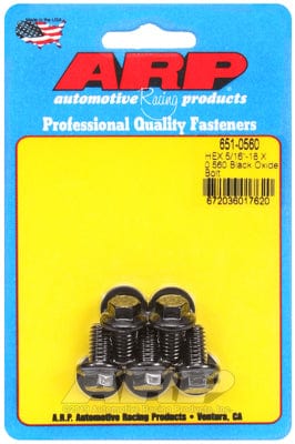ARP 5/16" UNC x .560" UHL With 3/8" Socket Head ARP fasteners 5-Pack Bolt Kit, Hex Head Black Oxide AR651-0560 SR