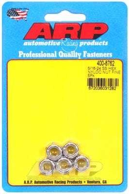 ARP 5/16" UNF Thread (5-Pack) ARP fasteners S/S Hex Nyloc Nuts AR400-8762 SR