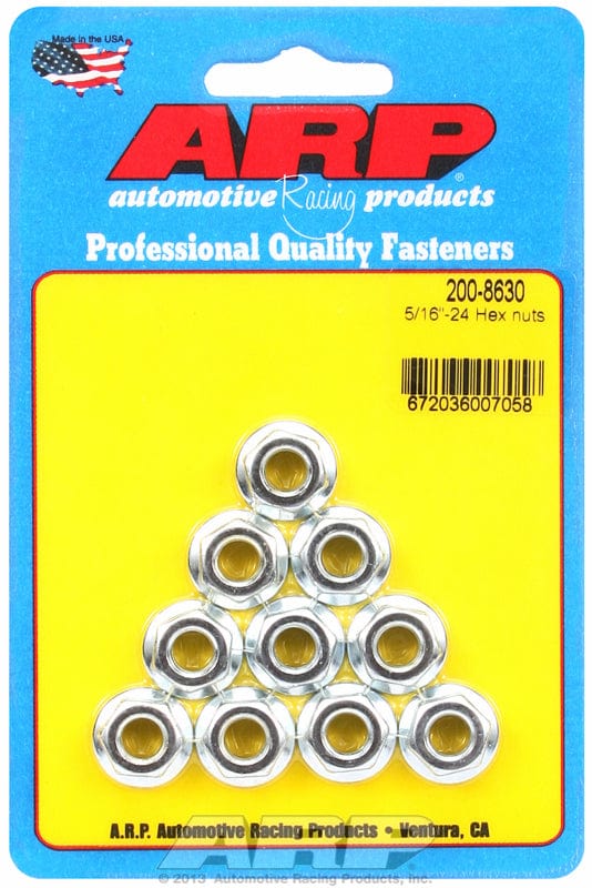 ARP 5/16" UNF Thread x 1/2" Socket (10-Pack) ARP fasteners Serrated Flange Nut AR200-8630 SR