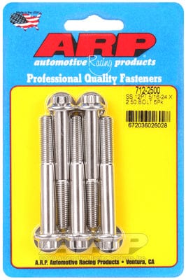 ARP 5/16" UNF x 2.500" UHL With 3/8" Socket Head ARP fasteners 5-Pack Bolt Kit, 12-Point Head S/S AR712-2500 SR