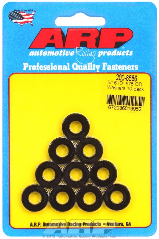 ARP .550" OD, .120" thick, 10 pack ARP fasteners 5/16" ID Washers with No Chamfer AR200-8586 SR