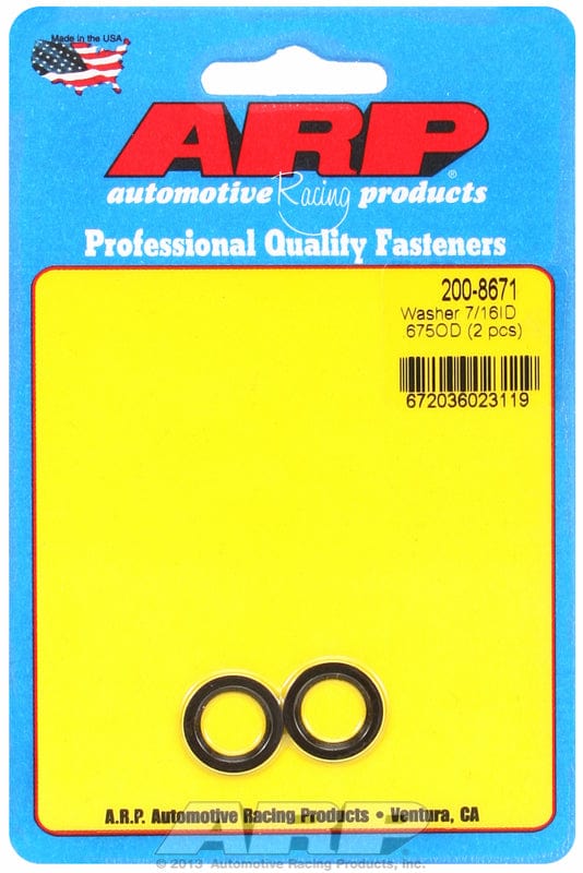 ARP 7/16" I.D, .675" O.D .062" Thick With Chamfer (2-Pack) ARP fasteners Special Purpose Washer AR200-8671 SR