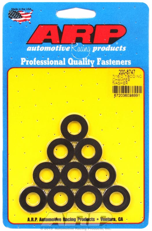 ARP 7/16" I.D, 7/8" O.D .120" Thick With No Chamfer (10-Pack) ARP fasteners Special Purpose Washer AR200-8747 SR