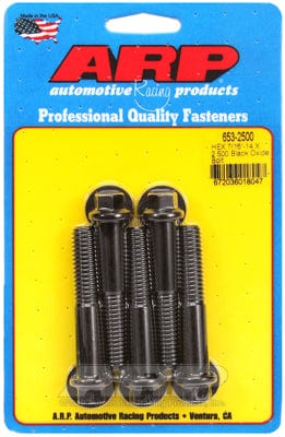 ARP 7/16" UNC x 2.500" UHL With 7/16" Socket Head ARP fasteners 5-Pack Bolt Kit, Hex Head Black Oxide AR653-2500 SR