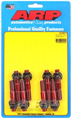 ARP Anodized Red ARP fasteners Break-Away Blower Stud Kit, 12-Point Nut AR100-0602 SR