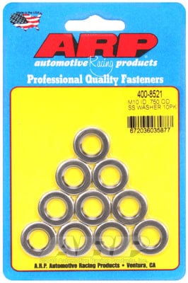 ARP fasteners SS 10MM ID WASHERS, W/ CHAMFER ARP fasteners SS 10MM ID WASHERS, W/ CHAMFER ARP fasteners SR