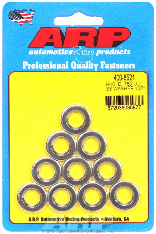 ARP fasteners SS 10MM ID WASHERS, W/ CHAMFER ARP fasteners SS 10MM ID WASHERS, W/ CHAMFER ARP fasteners SR