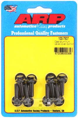 ARP fits Aluminium Covers 1/4-20 Thread x .812" UHL (8-Pack) ARP fasteners Valve Cover Bolt Kit, Hex Head Black Oxide AR100-7507 SR
