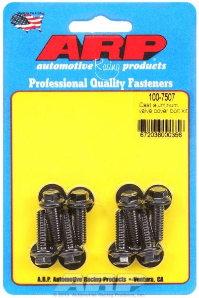 ARP fits Aluminium Covers 1/4-20 Thread x .812" UHL (8-Pack) ARP fasteners Valve Cover Bolt Kit, Hex Head Black Oxide AR100-7507 SR