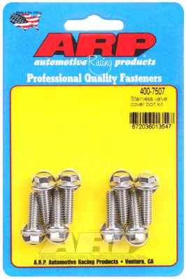 ARP fits Aluminium Valve Covers 1/4-20 Thread x .812" UHL (8-Pack) ARP fasteners Valve Cover Bolt Kit, Hex Head S/S AR400-7507 SR