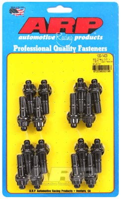 ARP fits BB Chev 3/8" X 1.670" OAL (16 Pack) ARP fasteners Exhaust Header Stud Kit, 12-Point Nut Black Oxide AR100-1403 SR