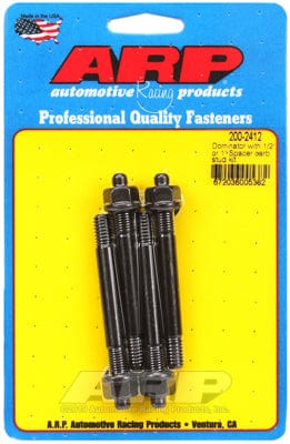 ARP fits Dominator Carburettor With 1/2" Or 1" Spacer 5/16" Thread x 3.20 ARP fasteners Carburettor Stud Kit, Hex Nut Black Oxide AR200-2412 SR