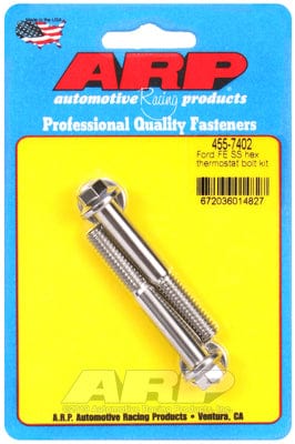 ARP fits FE Ford 390-428 2.250" UHL ARP fasteners Thermostat Housing Bolt Kit, Hex Head S/S AR455-7402 SR