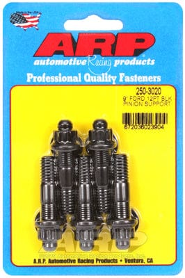 ARP fits Ford 9" Pinion Support, 3/8" x 2.000" OAL ARP fasteners Pinion Support Stud Kit, 12-Point Nut Black Oxide AR250-3020 SR