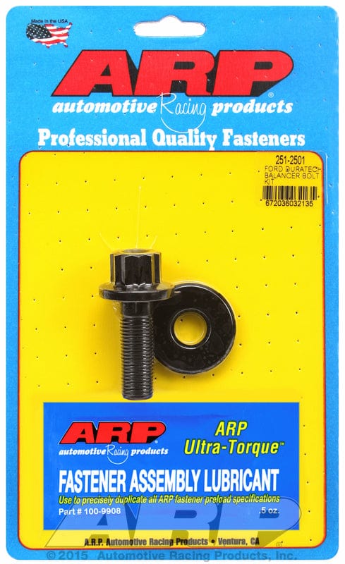 ARP fits Ford Duratec 1.8 & 2.0L, Ford BA/BF 4.0L Barra ARP fasteners Harmonic Balancer Bolt 12-Point Black Oxide AR251-2501 SR