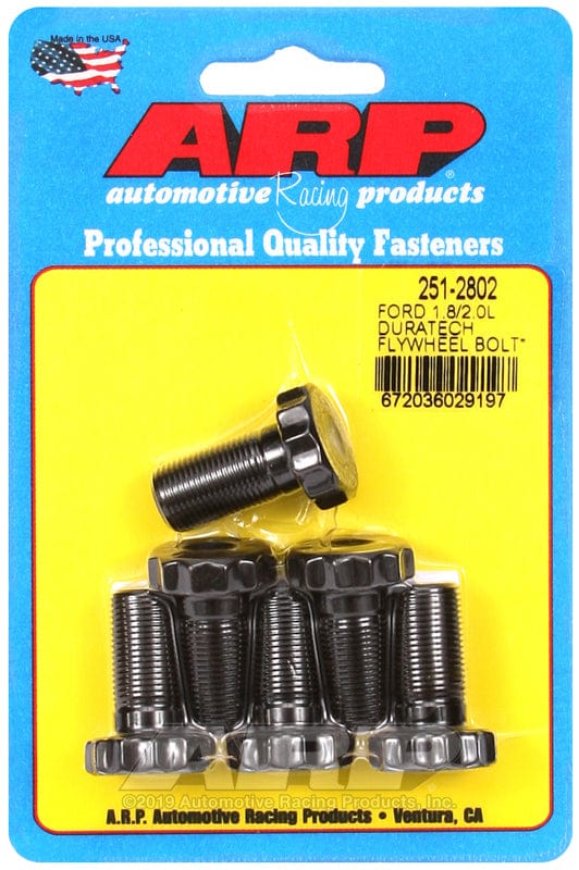 ARP fits Ford Duratec 1.8 & 2.0L, M12 x 1.0 x .990" UHL ARP fasteners Flywheel Bolt Kit AR251-2802 SR