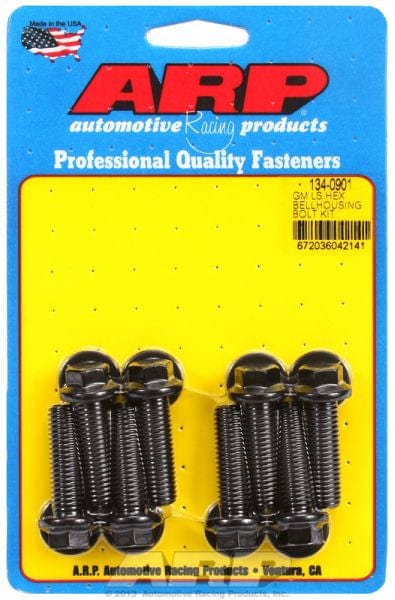 ARP fits Gen III/LS Series, Black Oxide, Hex Head, M10 x 1.5, 1.375" UHL ARP fasteners Bellhousing To Engine Block Bolt Kit AR134-0901 SR