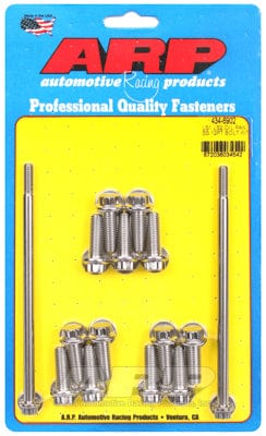 ARP fits GM LS Series ARP fasteners Oil Pan Bolt Kit, 12-Point S/S AR434-6902 SR