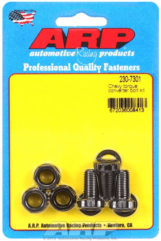 ARP fits GM TH350, TH400 & Powerglide With Production Converter, 3/8-24 T ARP fasteners Torque Converter Bolt Kit AR230-7301 SR
