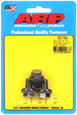 ARP fits GM TH700, 4L60 & 4L80 (3-Piece fits Car), M10 X 1.5 Thread x .59 ARP fasteners Torque Converter Bolt Kit AR230-7304 SR