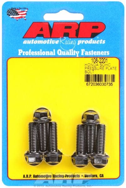 ARP fits Honda SOHC D-Series M8 X 1.25 (6-Pack) ARP fasteners Pressure Plate Bolt Kit AR108-2201 SR