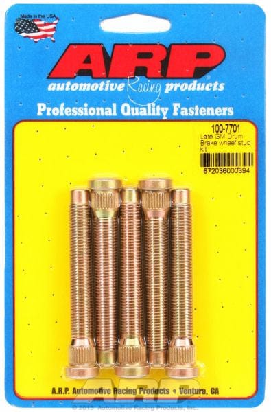 ARP fits Late GM Drum Brakes, 7/16" Thread (5-Pack) ARP fasteners Competition Wheel Studs AR100-7701 SR