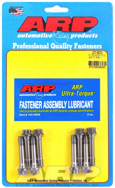 ARP fits Mitsubishi 2.0L 4B11 DOHC, 2008 & later (ARP2000) ARP fasteners Conrod Bolt Set AR207-6002 SR