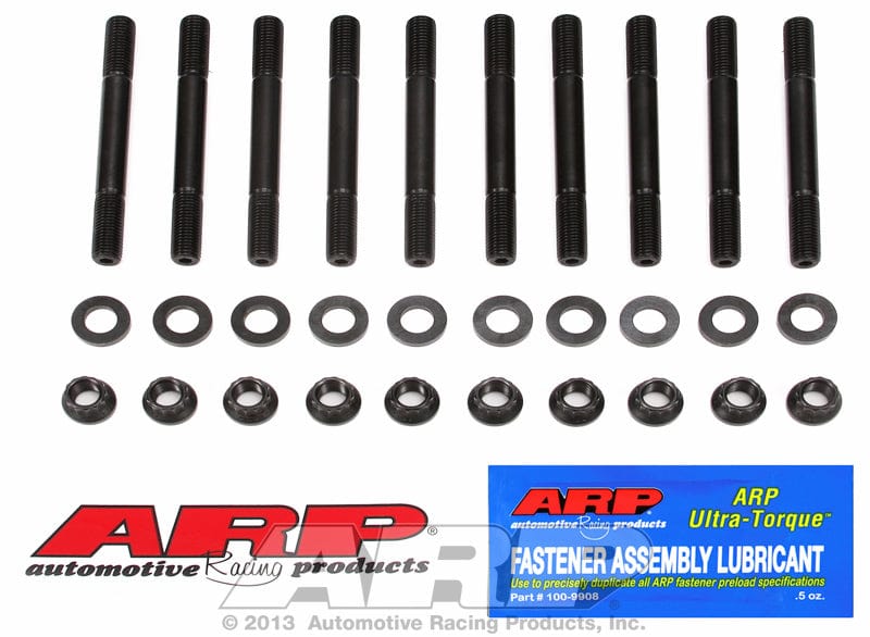 ARP fits Mitsubishi 2.0L 4G63 DOHC (2007 & Earlier) ARP fasteners Main Stud Kit, 2-Bolt Main Hex Nut AR207-5401 SR
