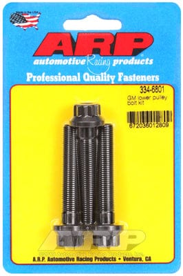 ARP fits SB/BB Chev 3/8-24 Thread X 2.125" UHL (3-Piece) ARP fasteners Lower Pulley Bolt AR334-6801 SR