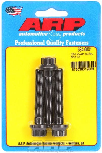 ARP fits SB/BB Chev 3/8-24 Thread X 2.125" UHL (3-Piece) ARP fasteners Lower Pulley Bolt AR334-6801 SR