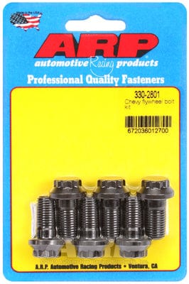ARP fits SB/BB Chev With Tilton Flywheel, Use 1/2" Socket, 7/16-20 Thread ARP fasteners Flywheel Bolt Kit AR330-2801 SR