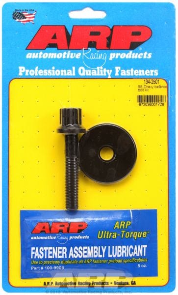 ARP fits SB Chev 7/16-20 Thread x 2.470" UHL, 5/8" Socket ARP fasteners Harmonic Balancer Bolt, 12-Point Black Oxide AR134-2501 SR