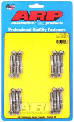ARP fits SB Chev SB2 With Nyloc Nuts 1/4-20 Thread x 1.800" OAL (16-Pack) ARP fasteners Valve Cover Stud Kit, Hex Nut S/S AR434-7609 SR