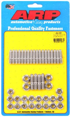 ARP fits SB Ford 283-302-351 Windsor & 302-351 Cleveland ARP fasteners Oil Pan Stud Kit, Hex Nut S/S AR454-1901 SR