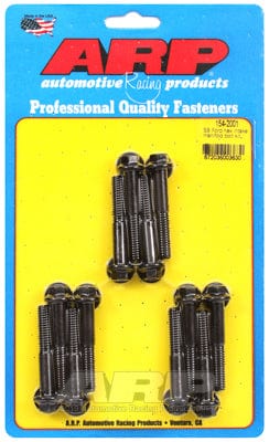 ARP fits SB Ford 283-302-351 Windsor (Uses 3/8" Socket) ARP fasteners Intake Manifold Bolt Kit, Hex Head Black Oxide AR154-2001 SR