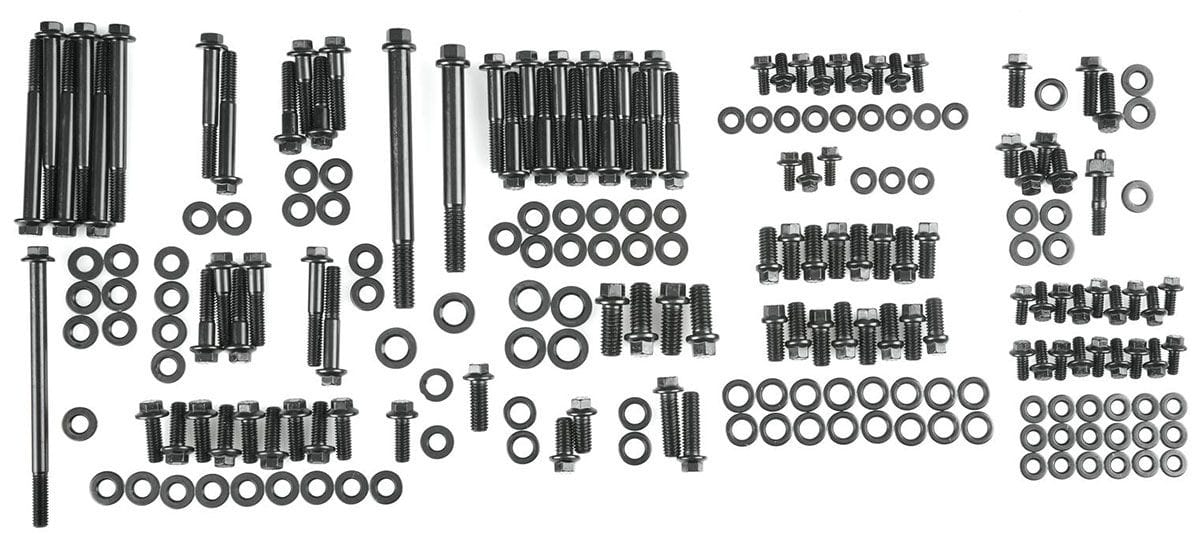 ARP fits SB Ford 289-302 Windsor ARP fasteners Engine Accessory Bolt Kit, Hex Head Black Oxide AR554-9801 SR