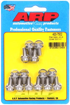 ARP fits Stamped Steel Valve Covers 1/4-20 Thread x .515" UHL (14-Pack) ARP fasteners Valve Cover Bolt Kit, 12-Point Head S/S AR400-7502 SR