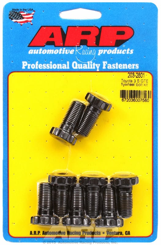 ARP fits Toyota 2.0L 3SGTE DOHC & Nissan RB30ET (8-pieces) M12 X 1.25 Thr ARP fasteners Flywheel Bolt Kit AR203-2801 SR