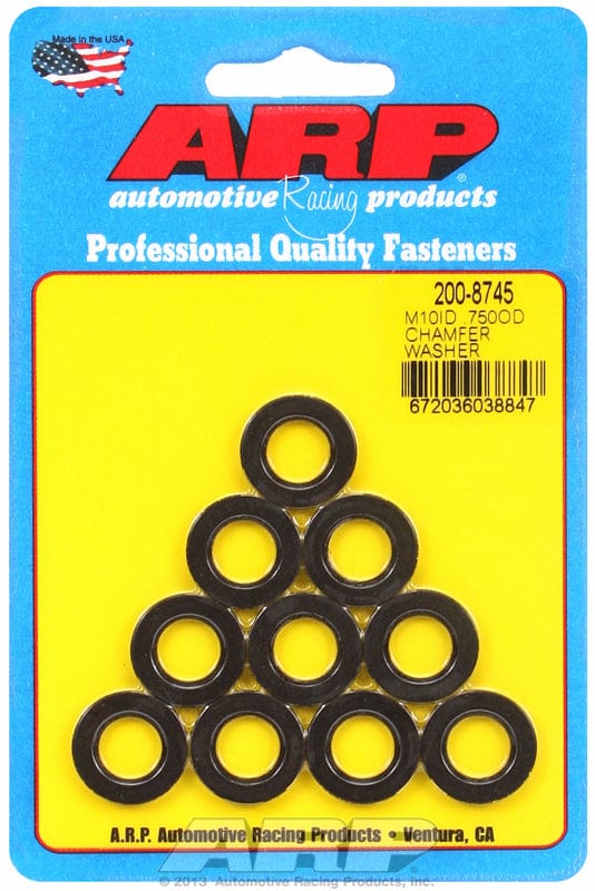 ARP M10 I.D, 3/4 O.D .115" Thick With Chamfer (10-Pack) ARP fasteners Special Purpose Washer AR200-8745 SR