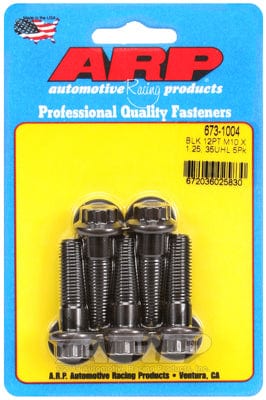 ARP M10 x 1.25 Thread x 35mm UHL With 12mm Socket Head ARP fasteners 5-Pack Bolt Kit, 12-Point S/S AR673-1004 SR