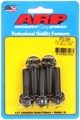 ARP M10 x 1.50 Thread x 35mm UHL With 12mm Socket Head ARP fasteners 5-Pack Bolt Kit, 12-Point S/S AR672-1004 SR