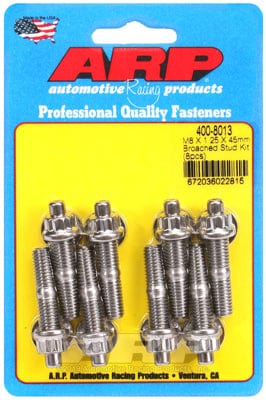 ARP M8 x 1.25 Thread x 1.750" OAL (8-Pack) ARP fasteners Accessory Stud Kit, 12-Point Nut S/S AR400-8013 SR