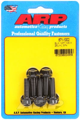 ARP M8 x 1.25 Thread x 25mm UHL With 10mm Socket Head ARP fasteners 5-Pack Bolt Kit, 12-Point S/S AR671-1002 SR