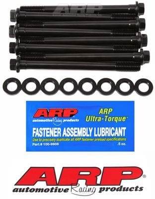 ARP Suit Chev 396-454 with Aluminium Heads. 8 x Long Exhaust Bolts ARP fasteners Head Bolt Kit, Black Oxide, Hex AR135-3605 SR