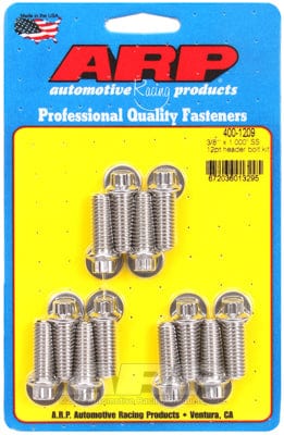 ARP Universal 3/8" X 1.000" UHL (12 Pack) ARP fasteners Exhaust Header Bolt Kit, 12-Point S/S AR400-1209 SR