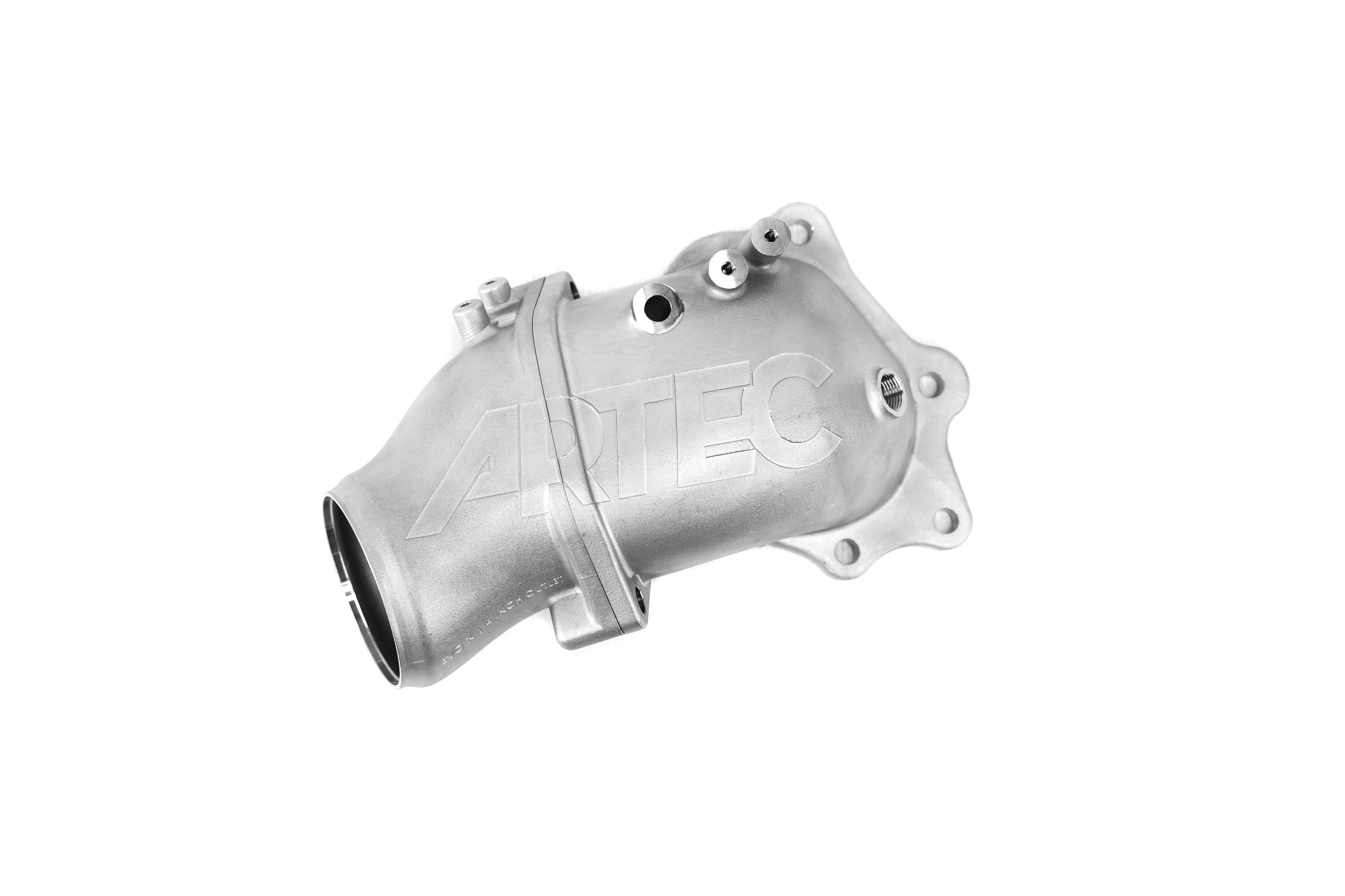 ARTEC MANIFOLDS Product ARTEC Performance Mitsubishi Evo X 4-3.5-inch Cast Outlet O2 Housing Dump Pipe SR